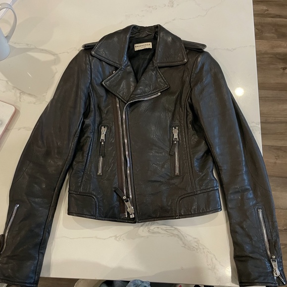 Balenciaga biker lamb leather jacket size 40 (M) - Picture 1 of 11